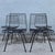 Mid 20th Century Mid-Century Modern Black Wire Side Chairs Designed by John Keal for Pacific Iron - Set of 4 For Sale - Image 5 of 11