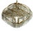 Brass Lead Crystal Eight-Light Chandelier from Sölken Leuchten, 1970s For Sale