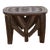 Rustic Brown African Nupe Stool For Sale