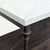 Metal Crate and Barrel Marble Top Dining Set With 4 Chairs For Sale - Image 7 of 8