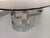 Vintage Oval Coffee Table in Smoked Glass and Chrome Metal from the 1970s For Sale - Image 9 of 17