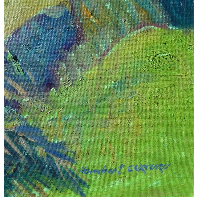 Pacifiic Palisades Oil Painting of Posetano Drive, Los Angeles, California For Sale - Image 4 of 4