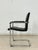 Cantilever Chair in Black Leather For Sale - Image 5 of 7
