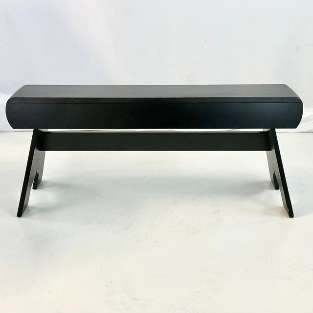 Vintage Americana Farmhouse Boho Chic Rustic Amish Style Bench For Sale - Image 9 of 11