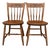 Pair Vintage Nichols & Stone Solid Maple Wood Stenciled Chairs For Sale