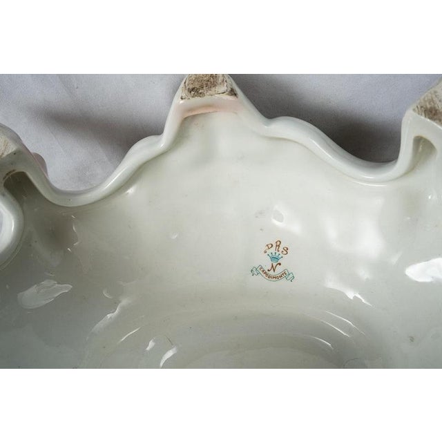 Antique Polychrome Porcelain Soup Tureen from Capodimonte, Naples, 20th Century For Sale - Image 3 of 7