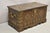 Antique Anglo Indian Oak Wood & Brass Mounted Coffer Blanket Chest Trunk For Sale - Image 14 of 16