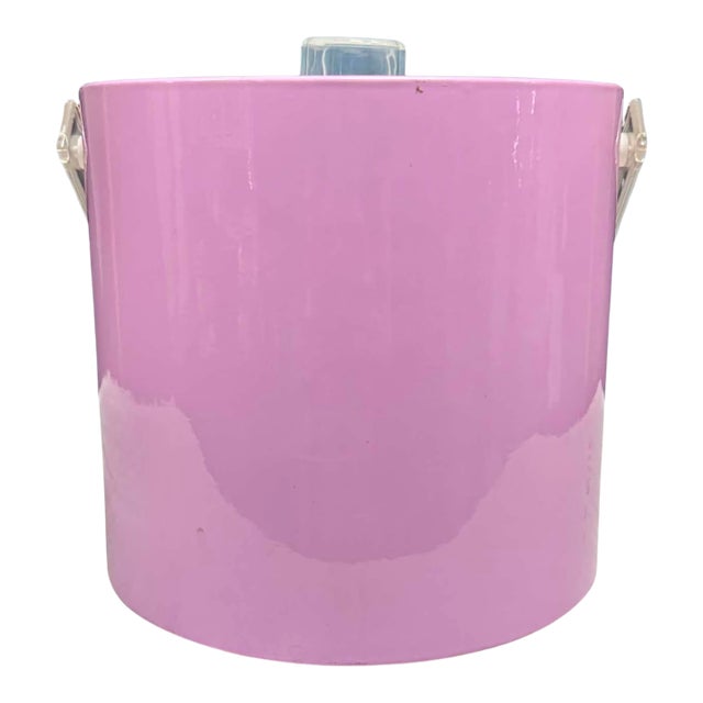 Vintage Mr. Ice Bucket Pink Lucite Ice Bucket For Sale