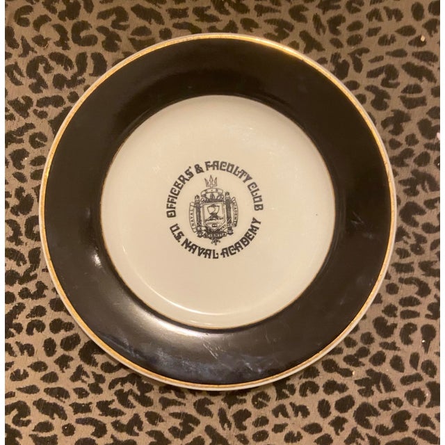 Mid 20th Century Vintage U. S. Naval Academy Officers & Faculty Club Porcelain Plate, Rego, Circa 1948 For Sale - Image 5 of 8
