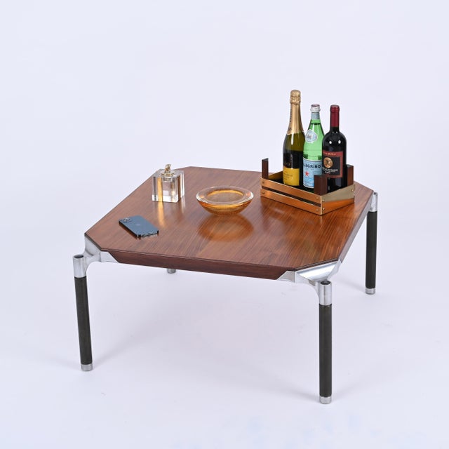 Square Urio Coffee Table attributed to Ico Parisi for Mim Roma, Italy, 1960s For Sale - Image 9 of 16