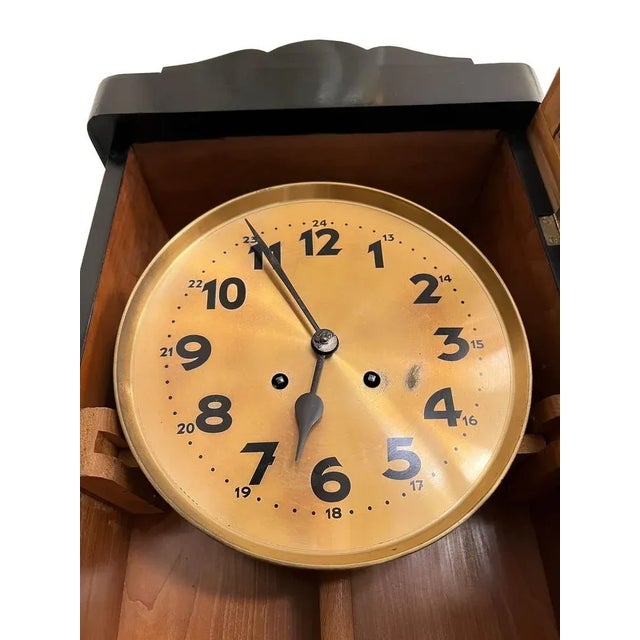 Antique Walnut Clock, 1920s For Sale - Image 3 of 7