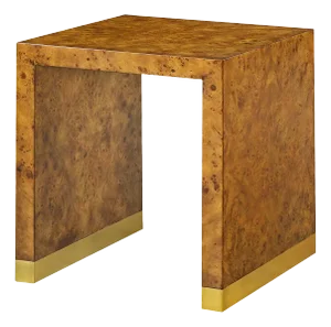 Burl Wood End Table