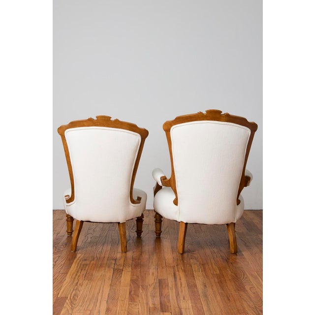 Pair of 19th-Century French Louis XV Armchairs For Sale In Los Angeles - Image 6 of 6