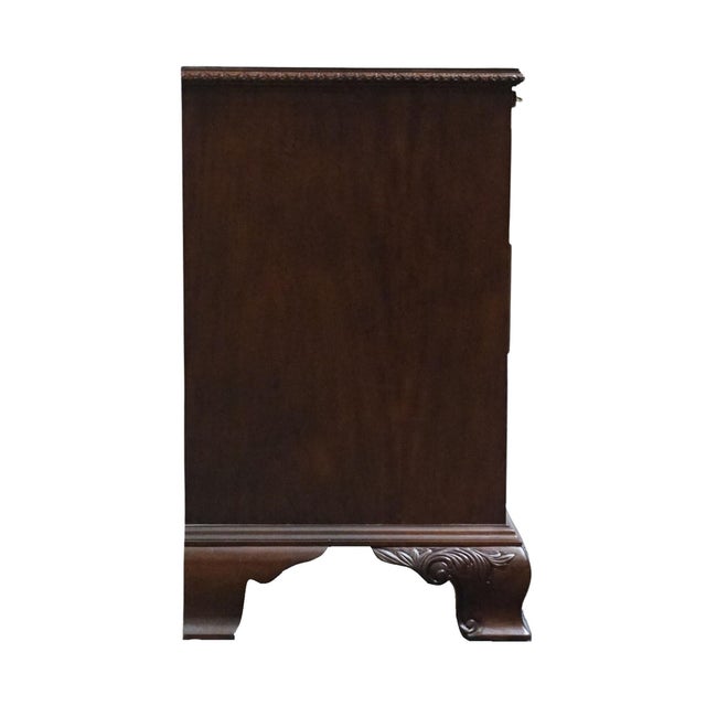 Century Furniture Solid Mahogany Traditional Chippendale Style 28" Three Drawer Chest Nightstand For Sale - Image 12 of 12