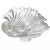 Cartier Signed Murano Seguso Vintage Crystal Clear Ribbed Surface Italian Art Glass Seashell Shell Bowl For Sale - Image 10 of 11