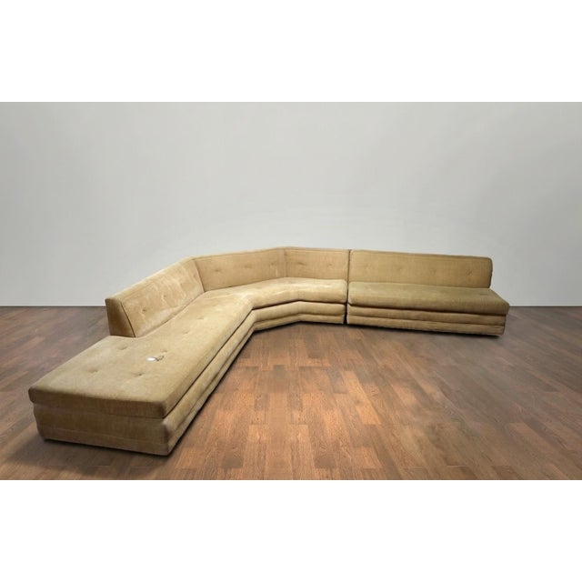 A fabulous mid-century sectional attributed to Harvey Probber likely from the Nuclear Sert series. It is a pioneering...