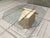 Metal Postmodern Maitland-Smith Style Brass & Glass Coffee Table in Tessellated Stone For Sale - Image 7 of 13