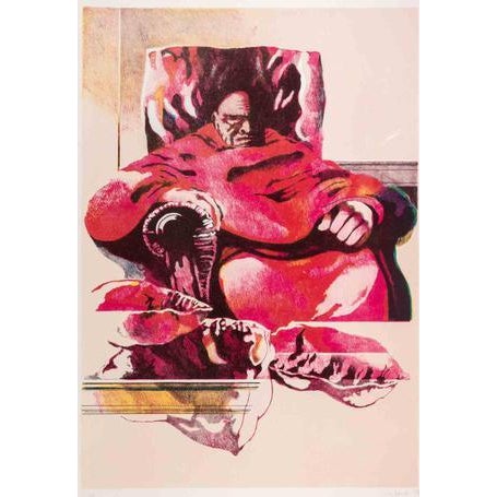 Lithograph realized by Mario Bardi in 1979. Edition of 99. Hand signed and dated in pencil. Excellent condition. This...