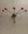 Red Sputnik Coat Rack For Sale - Image 8 of 12