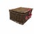 Vintage Picnic Basket Storage Box With Tab Lock For Sale - Image 6 of 8