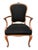 Mid 20th Century Mid 20th Century Set of Six French Provincial Chairs With Black Velvet Upholstery For Sale - Image 5 of 11