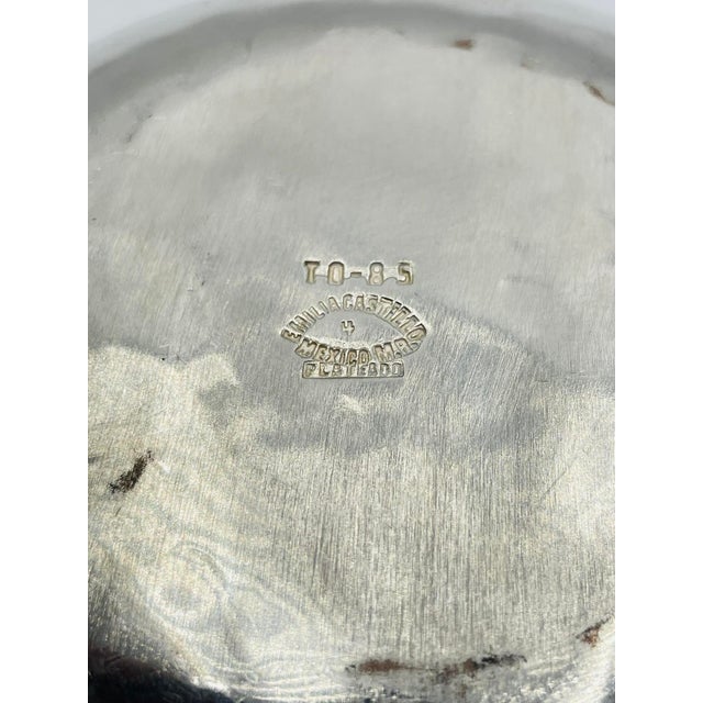 1980s Whimsical Emilia Castillo Water Pitcher in Hammered Silver Finish, Mexico Silver For Sale - Image 17 of 18