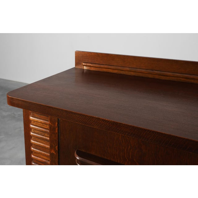 1920s Art Deco French Oak Sideboard from Jacques Klein, 1925 For Sale - Image 5 of 18