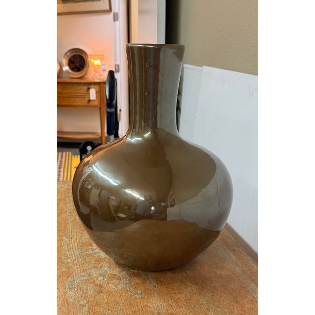 2010s Martino Interiors Contemporary Ceramic Bottle Vase For Sale - Image 5 of 12