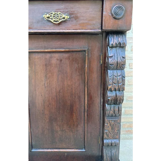 Antique French Buffet with Drawer and Carved Columns, 1890 For Sale - Image 6 of 9