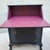 Black 1940s Vintage Secretary Desk Painted Black & Plum For Sale - Image 8 of 12