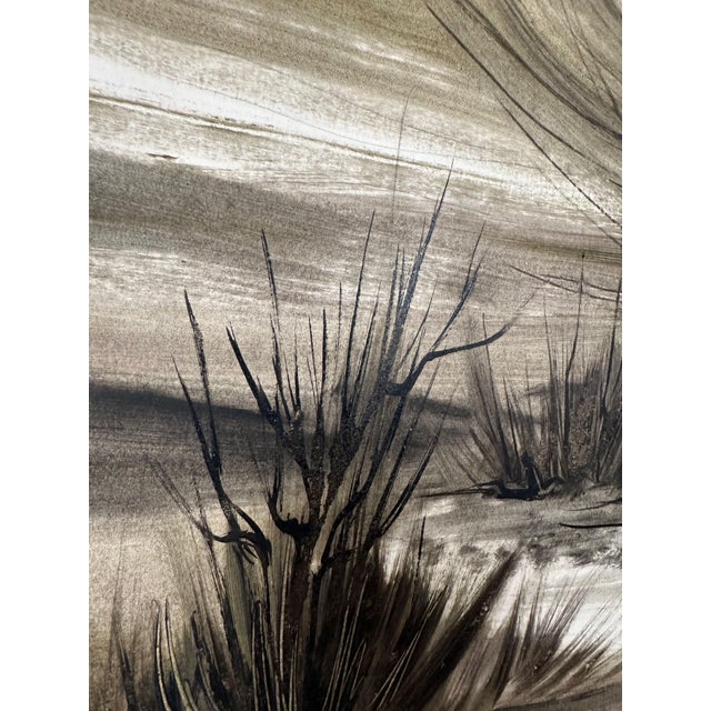 Jacqueline (Jaklien) Moerman, Pollarded Willows, 1974, Mixed Media on Paper For Sale - Image 6 of 9