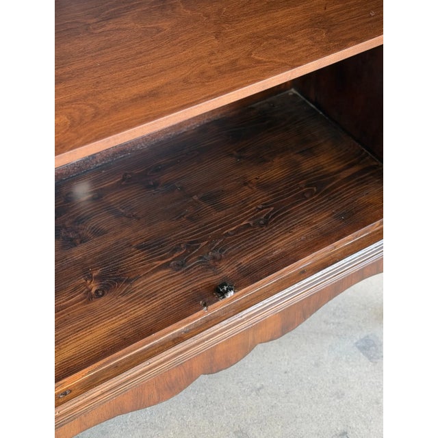 1960s Burl & Walnut Art Decor Armoire on Cabriole Legs For Sale - Image 17 of 17