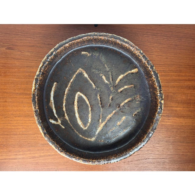 Large Danish Studio Pottery Bowl by Clara Helmich, 1986, in Very Good conditions. Designed 1980 to 1989 This piece has an...