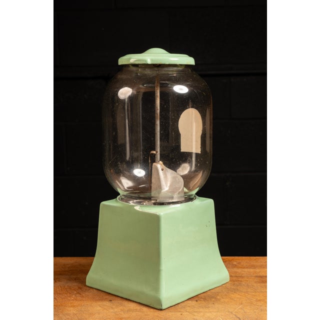 Vintage Porcelain "Penny Merchandiser" Gumball Machine by Northwestern For Sale - Image 4 of 8
