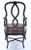 Wood Black Ebonzied French With Faux Leopard Upholstery Venetian Style Dining Chairs Possibly by Jansen For Sale - Image 7 of 7