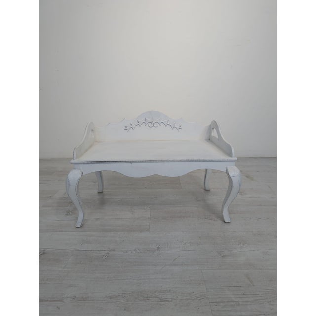 French Bleached Breakfast Tray from Cauntry Corner Saran Grace For Sale - Image 3 of 17