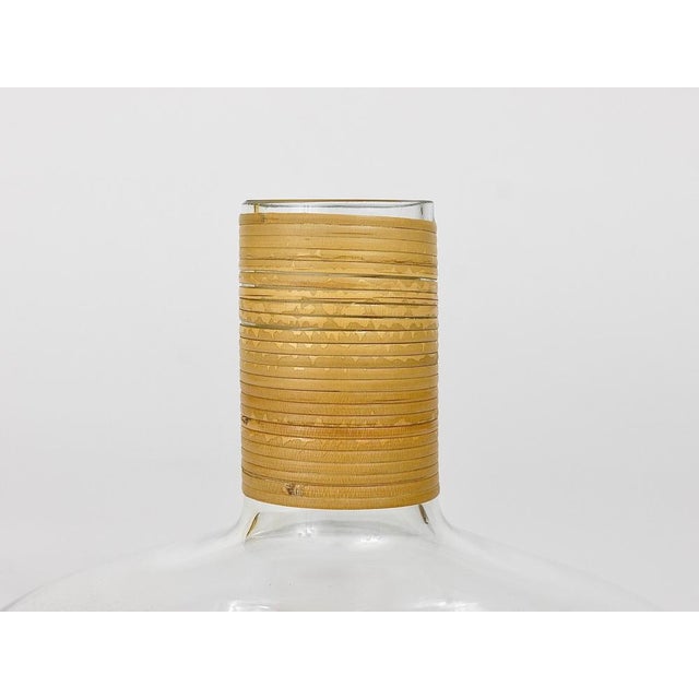 Gold Mid-Century Vase with Wicker Top attributed to Carl Auböck, Austria, 1950s For Sale - Image 8 of 18
