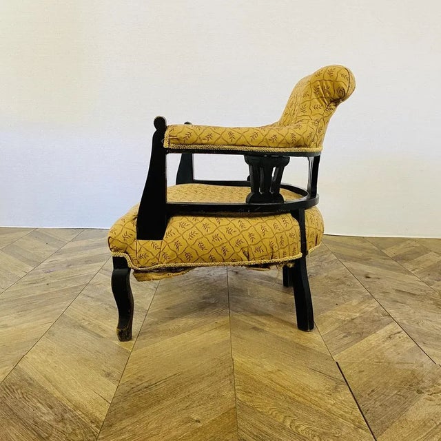 Edwardian English Low Armchair, 1900s For Sale - Image 4 of 11