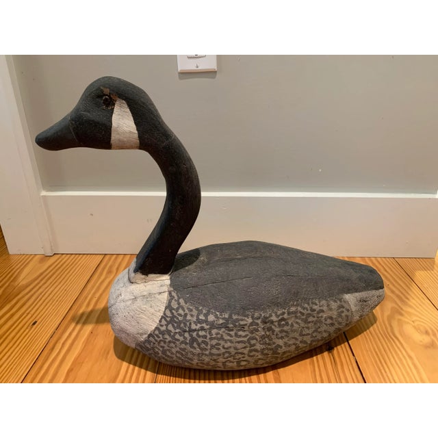 Late 20th Century Canadian Goose Wood Decoy For Sale - Image 5 of 12