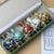 Metal Set of 5 Miniature Chinese Cloisonné Vases | Floral Motif With Wood Stands & Box For Sale - Image 7 of 8