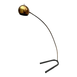 Mid Century Modern Brass Floor Lamp | Arco "Eyeball" Lamp