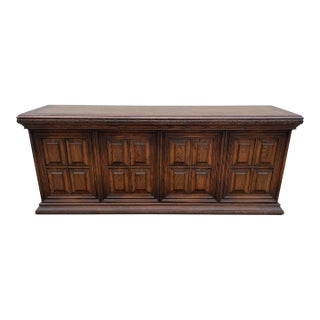 1980s Mid Century Modern Luxury Walnut Office Credenza by Alex Stuart, 1980s For Sale