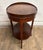 Wood Vintage Mersman Mahogany Hepplewhite Style Tiered Oval End or Side or Lamp Table For Sale - Image 7 of 14