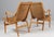 Brown Eva Lounge Chairs in Leather attributed to Bruno Mathsson, 1960s, Set of 2 For Sale - Image 8 of 10