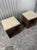 Custom Solid Walnut Waterfall Office Deck With Matching Stools by Mash Studio For Sale - Image 10 of 14