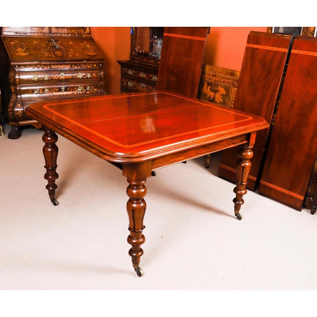 Wood Antique William IV Extending Dining Table and Chairs in Mahogany, Set of 11 For Sale - Image 7 of 18