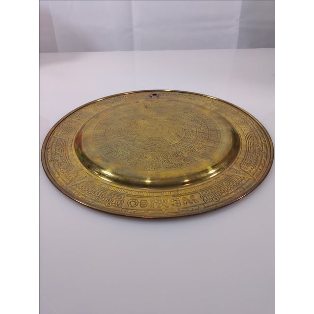 Mexican Aztec Mayan Brass Wall Plate/Catchall Dish Chairish