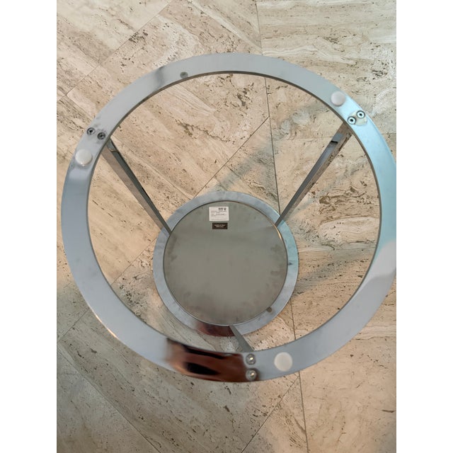 Chrome Small Chrome Plated Steel Side Table MaxAlto for B&b Italia For Sale - Image 8 of 8