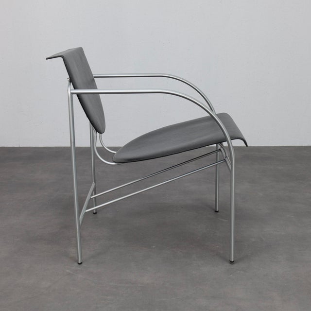 Kokatu Leather Lounge Chairs by M.A. Cigan for Akaba, Spain, 1980s, Set of 2 For Sale - Image 4 of 9