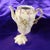 1930s Boho Chic Green and Purple Floral Teapot, Creamer, Milk Jug For Sale - Image 11 of 12